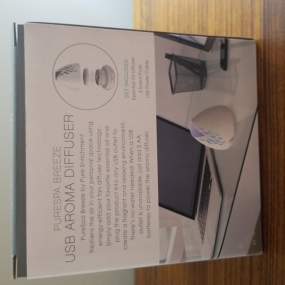 Pure PureSpa Breeze USB Aroma Diffuser NWT - Picture 3 of 5